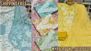 Pure cotton  dress material 😍 Beautiful  🤩