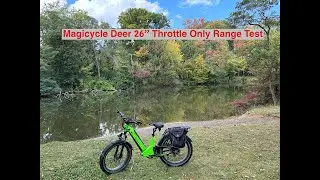 Magicycle Deer THROTTLE ONLY Range Test (Ohio in the Fall Colors) 52v 20ah