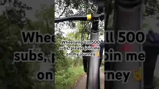 #shorts Wheelieng till 500 subs #mtb #subscribe #staysafe #wearhelmet #biketrack #automobile