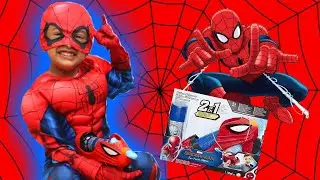 MARVEL SPIDER MAN WEB BLASTER TOY WITH PRETEND PLAY
