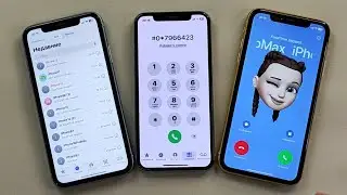 Triple Incoming call Three iPhoneXR iPhoneX iPhone11 at the same time