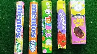 ASMR Most Popular Candys lots of colorful rainbow lollipops candies bonbons unpacking chocolate eat