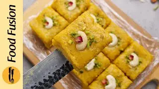 Mango Coconut Fudge Barfi Recipe by Food Fusion