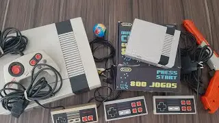 Videogame de mesa mini Nes Americano com 800 jogos na mem&oacute;ria lan&ccedil;ado em 2022.