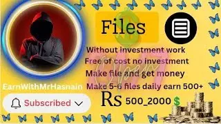 Free work 🆓 Whatsapp files work 💰 daily kmayn  200 Sy 2000 pkr 💯✅