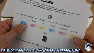 HP Envy Photo 7134 All-in-One: How to do Printhead Cleaning Cycles and Improve Print Quality