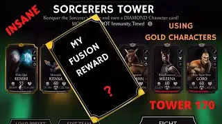 MK Mobile Sorcerer Tower. Beat the Boss. Tower 170. My Fusion X Rewards? Insane Boss.