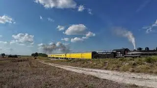 Florida East Coast 148 (U.S. Sugar 148, 4-6-2) during the US Sugar Express Photo Charter. 04/2024