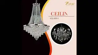 Buy Ceiling Glass Chandelier for D&eacute;cor at Best Price in India