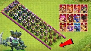 Every level archer tower vs super troops