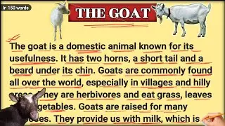 The Goat || Essay on the goat || English me Bakri par nibandh @CarryOn