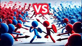 Combat de Stickman et de Marble Ragdoll dans Unity