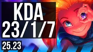 ZOE vs LEBLANC (MID) | 23/1/7, Legendary, 56k DMG, 7 solo kills | EUW Diamond | 25.23
