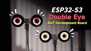 ESP32-S3-DualEye-Touch-LCD-1.28,Double Eye LCD for DIY, WiFi + BLE5#waveshare #esp32 #esp32s3