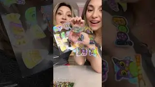 Sister spooky mega gem art competition!! #art #diamondpainting #siblingcomedy #challenge