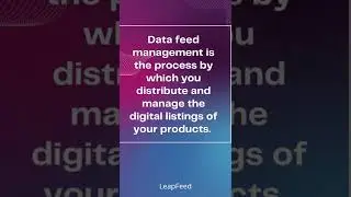 What is Data Feed Management?  #Shorts