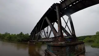 A Old Abandoned Railroad, Beaver Dams, and a old bridge hidden in northern Michigan