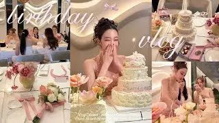 [SUB] BIRTHDAY VLOG ♡🎂| girls dinner,*new*vision board📋, giveaways📦🎀,อัพเดทชีวิตวัย 26💬| Beamsareeda