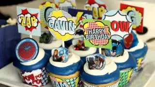 Easy DIY Superhero birthday party decorating ideas