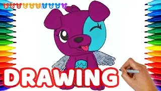 How to Draw Hatchimals, Colleggtibles, Puppit | Drawing Coloring Pages Videos for Kids