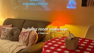 living room makeover 🏡 temu haul 📦 living alone vlog