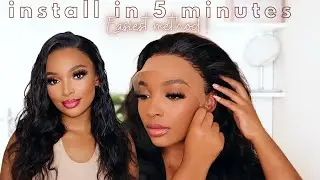 Wig install in under 5 minutes, no bleaching ft Hairspells
