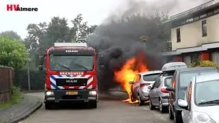Auto uitgebrand in Literatuurwijk