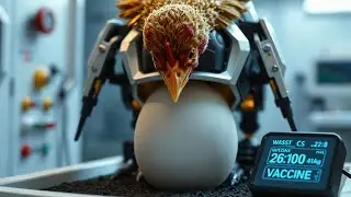 In 2100: How Chickens Will Feed Entire Villages During Food Shortages | AI Future Animals