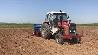 Massey Ferguson 285 Güngör Pnömatik Ekim Makinası Mısır ve Ayçiçeği Ekimi