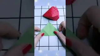 strawberry origami | ORIGAMI TUTORIALS | ORIGAMI