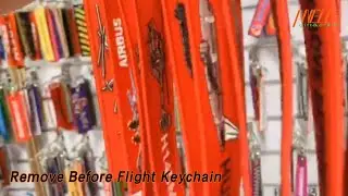Embroidery Remove Before Flight Keychain Twill Washable With Ring