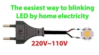How to make 220 volt blinking led circuit | how to make 220 volt led flasher circuit.