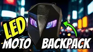 My Honest Review of Untrxr LED Motorcycle Backpack! Color Changing Eyes!