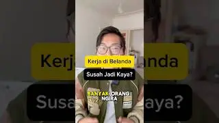 Kerja di Belanda Susah Jadi Orang Kaya. #belajarsemenit #belanda #itb #diaspora