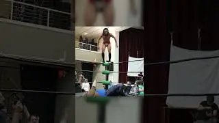 Gabriel Skye Lands the Skye Fall Double Stomp on Don Freeze! #indiewrestling #prowrestling