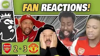 ARSENAL FANS HEARTBROKEN 😭 Late COLLAPSE as United STEAL 3-2 Win at Emirates | FAN REACTIONS