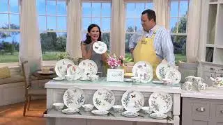 Lenox 16pc Porcelain Butterfly Meadow Dinnerware Set on QVC