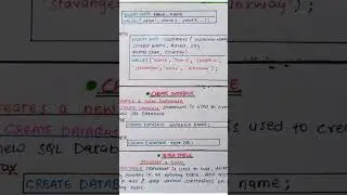 Handwritten Notes | SQL Notes | SQL | #written  #notes #sql #handwritten