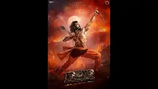 RRR New Poster Ram Charan as Seetha Rama Raju ramcharan birthday poster 2021