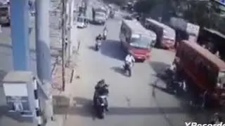 Driver dies of heart attack, bus rams into vehicles in Madhya Pradesh