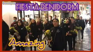 Benidorm d&iacute;a de Fiesta |12 March 2022 | Benidorm festival in Center #subscribe #spain