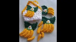 🔴BANANAS DE CROCHÊ- VIDEO AULA COMPLETA