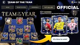 TOTY VOTE!! OFFICIAL TEAM OF THE YEAR BEST XI VOTING IS HERE  FC MOBILE 26!!
