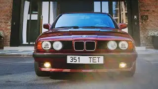 Calypsorot BMW 520i E34 1992 walkaround