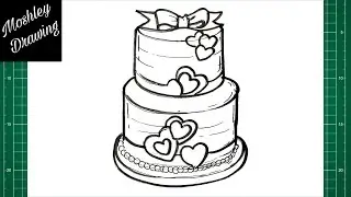 How to Draw a Valentine Cake