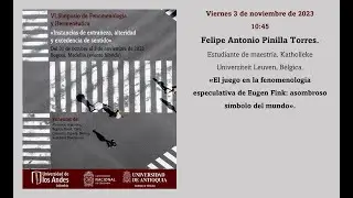 Felipe Antonio Pinilla Torres: El juego en la fenomenología especulativa de Eugen Fink