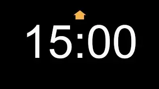 15 Minutes Count Up Timer 00:00 to 14:59 (900 Seconds) #4k