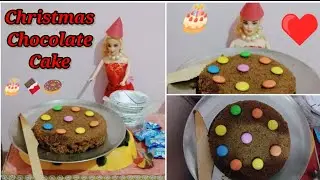Part- 267- Christmas Chocolate Cake Making 🎄🍫🎂🍪🍩🎂🎄@BarbiesLovelyFamily