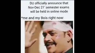 DU Semester Exam Nov-Dec 2021 will be held in OBE Mode || #shorts #du_admission