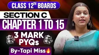 Class 12 Biology PYQs | Section C | 3 Marks | Chap 1 to 15 | Previous Year Questions  By Tapi Miss